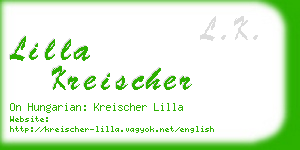 lilla kreischer business card